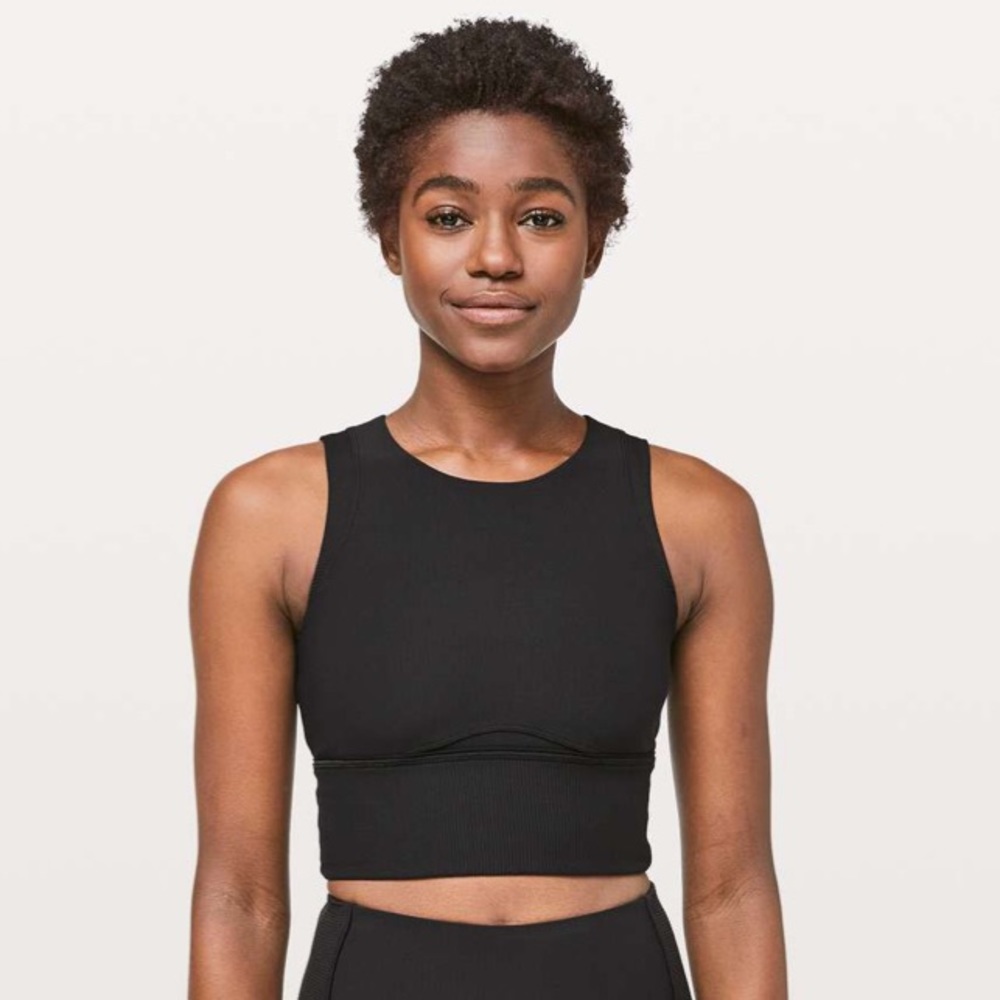 Kick Serve Bra Texture - high neck bra ribbed